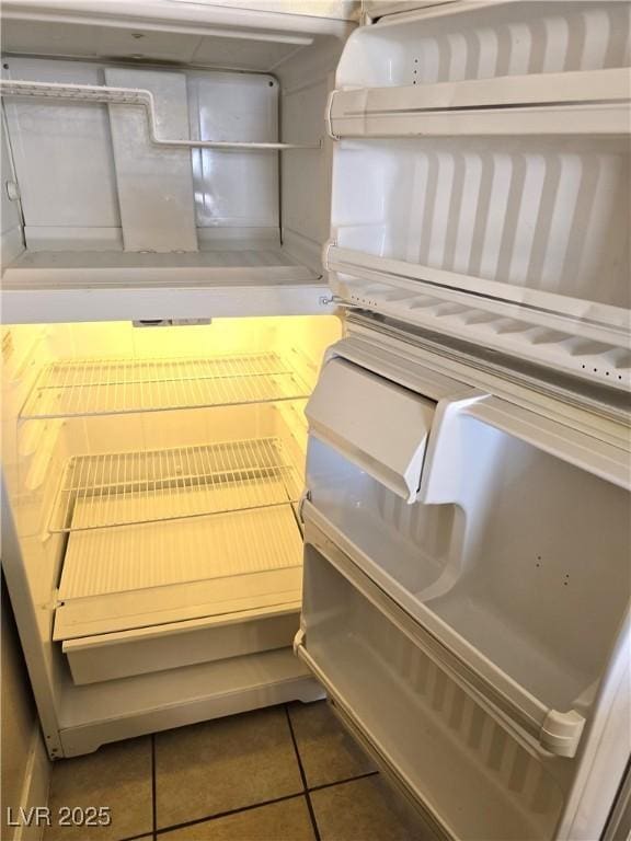 interior details featuring fridge