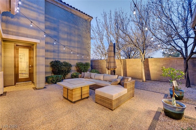 view of patio / terrace with outdoor lounge area