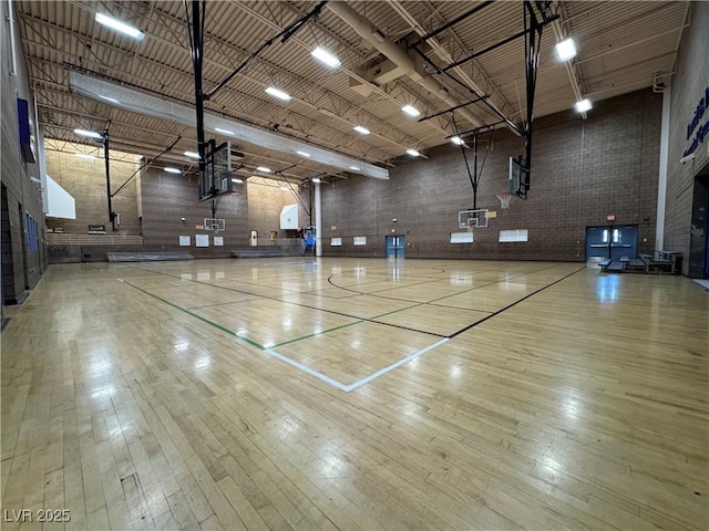 view of basketball court