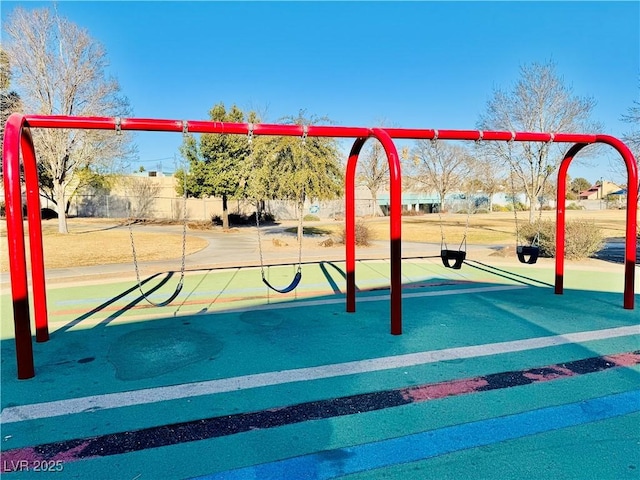 view of jungle gym