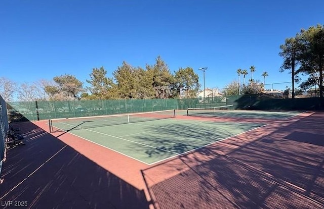 view of tennis court