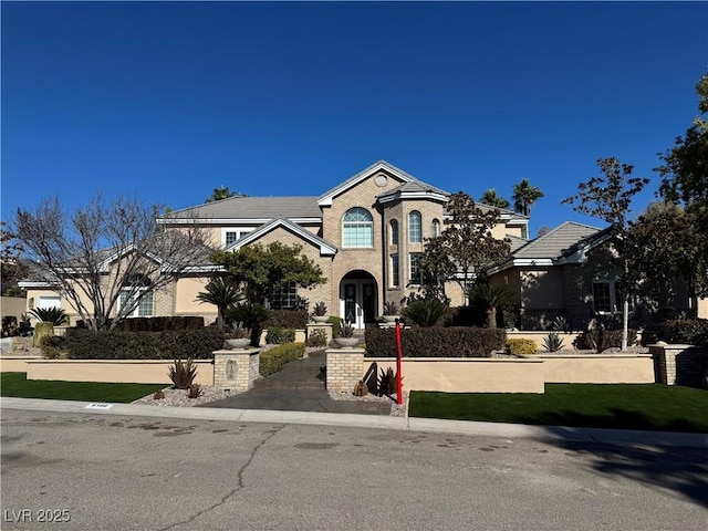 view of front of property with french doors