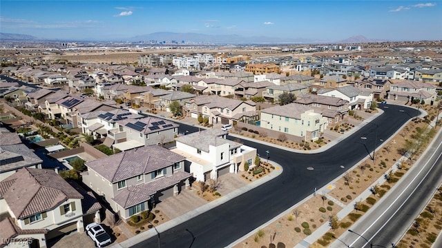 drone / aerial view with a residential view