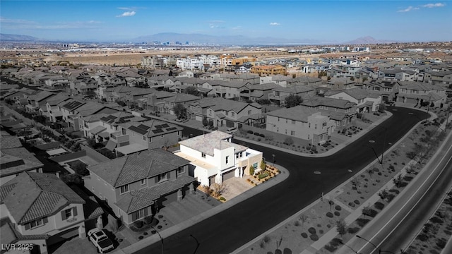 aerial view featuring a residential view