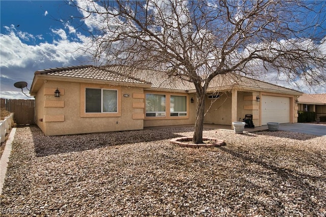 view of front of home featuring a garage