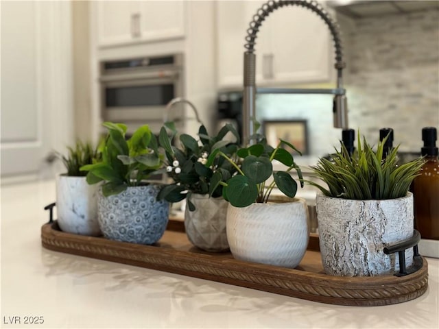 interior details featuring oven