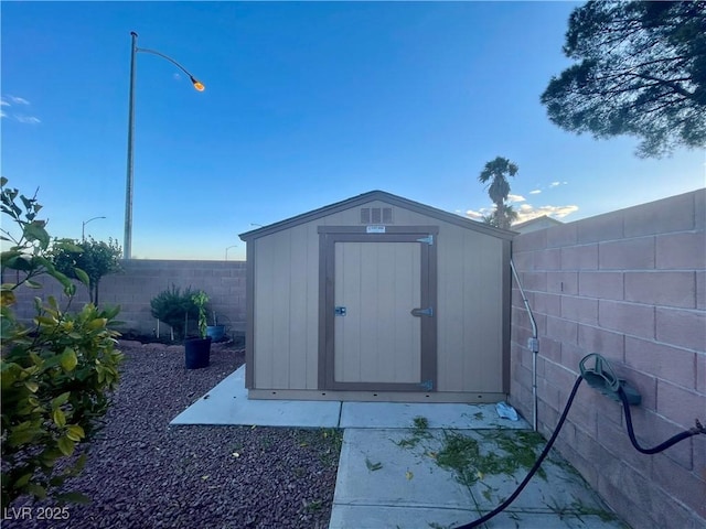 view of outbuilding