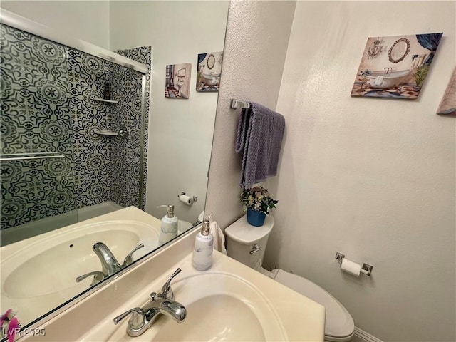 bathroom with sink and toilet