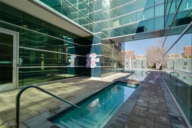 view of pool with a patio area