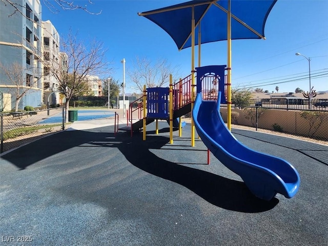 view of jungle gym