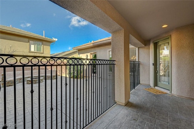 view of balcony