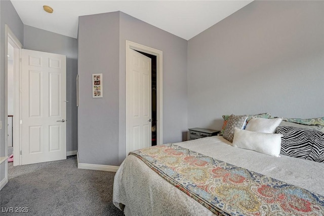 bedroom with carpet floors