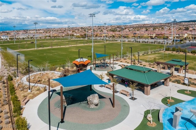 view of home's community featuring a gazebo