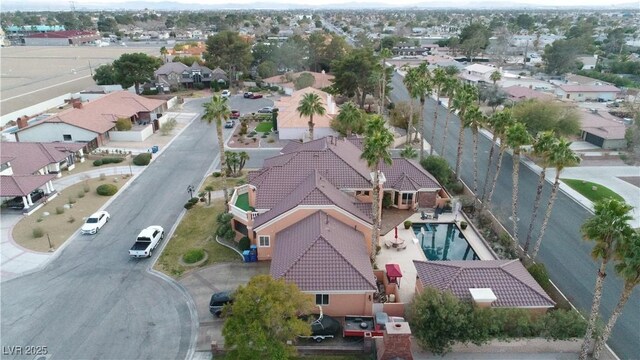 birds eye view of property featuring a residential view