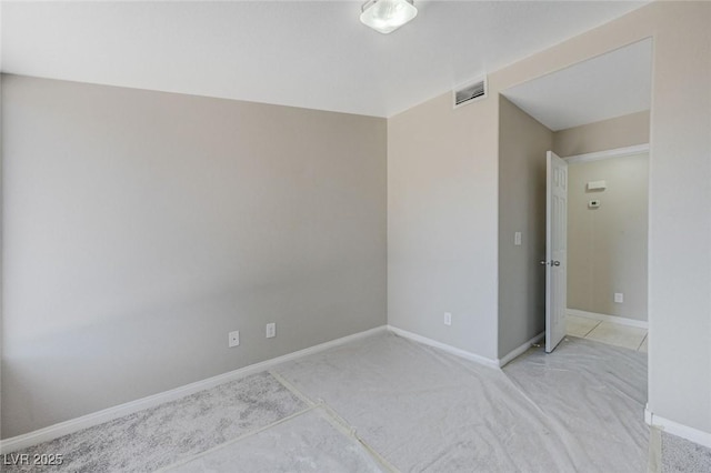 view of carpeted empty room