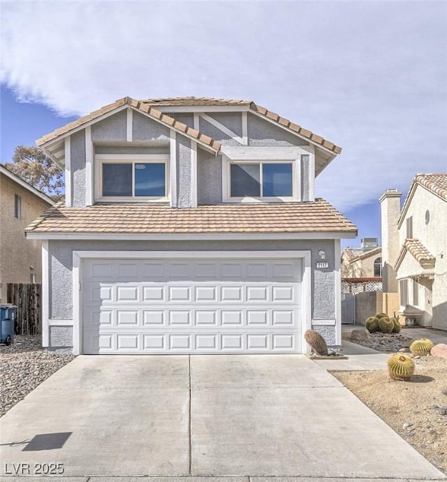 front facade featuring a garage