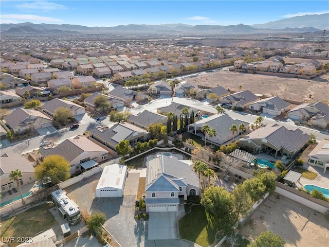 9435 Westwind Rd, Las Vegas, NV 89139 - aerial view of property's location featuring nearby suburban area and a mountain backdrop