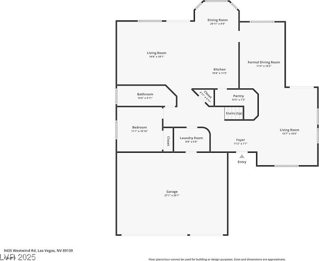 9435 Westwind Rd, Las Vegas, NV 89139 - home floor plan