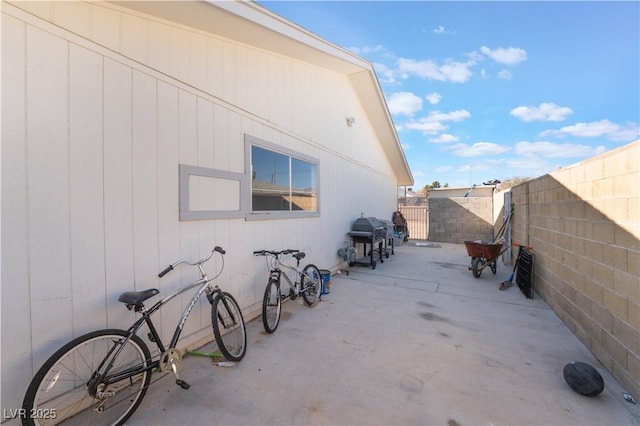 view of patio / terrace with area for grilling