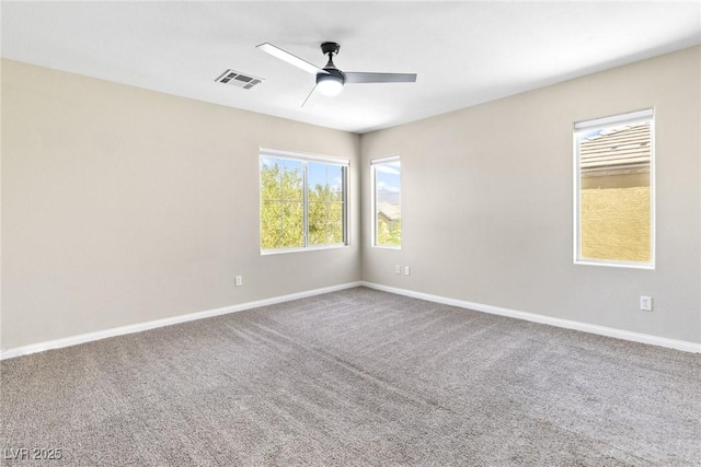 9527 Havasu Canyon Ave, Las Vegas, NV 89166 - carpeted empty room featuring ceiling fan and baseboards