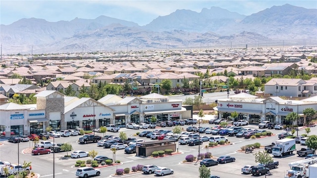 9527 Havasu Canyon Ave, Las Vegas, NV 89166 - aerial view of a commercial area and a mountain backdrop