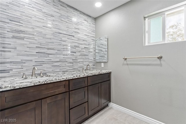 bathroom featuring vanity