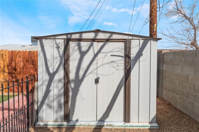 view of outbuilding