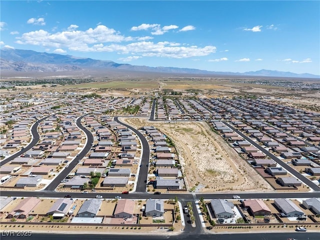 aerial view featuring a mountain view