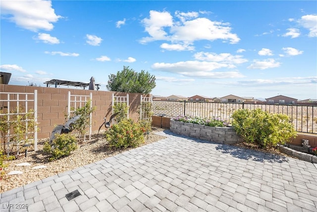 view of patio / terrace with a fenced backyard