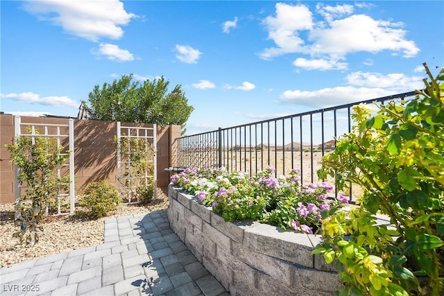 exterior space with a fenced backyard