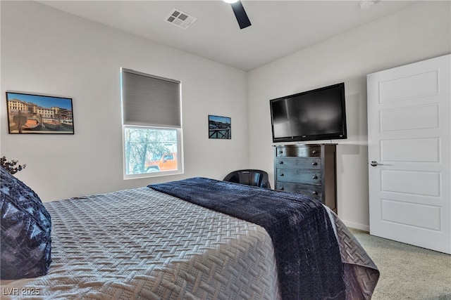 4267 E Highvale Ct, Pahrump, NV 89061 - bedroom with baseboards, ceiling fan, and visible vents