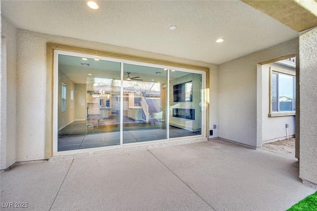 view of patio / terrace with visible vents