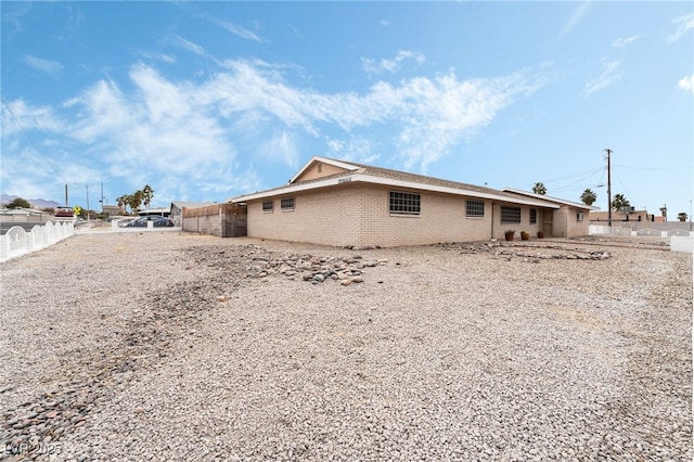 view of rear view of property