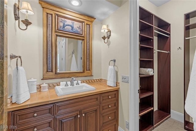 bathroom featuring vanity