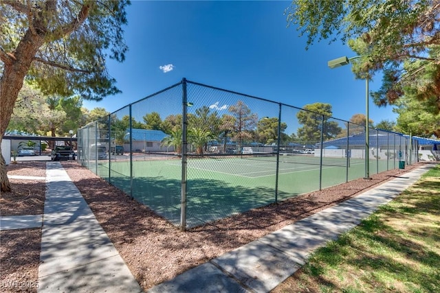 view of sport court