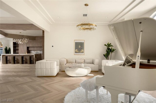 74 Innisbrook Ave, Las Vegas, NV 89113 - living area with a chandelier