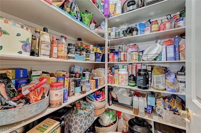 view of pantry