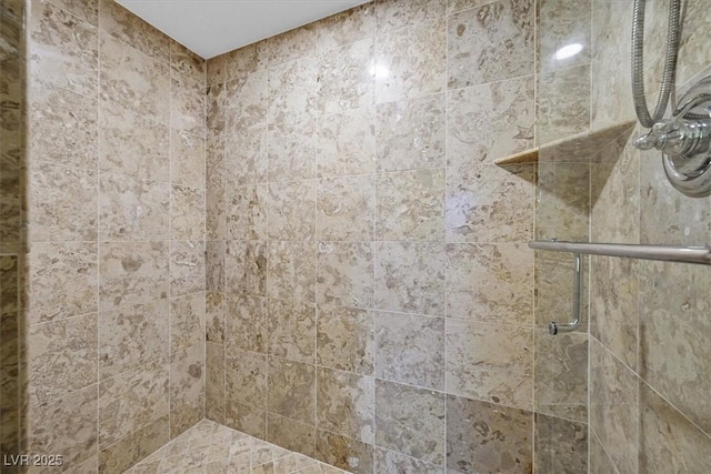 room details with tiled shower