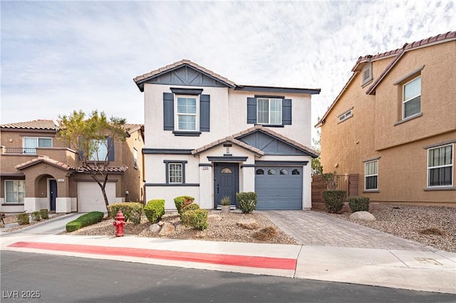 view of front of house featuring a garage