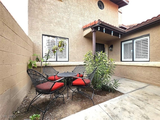 view of patio / terrace featuring outdoor dining area