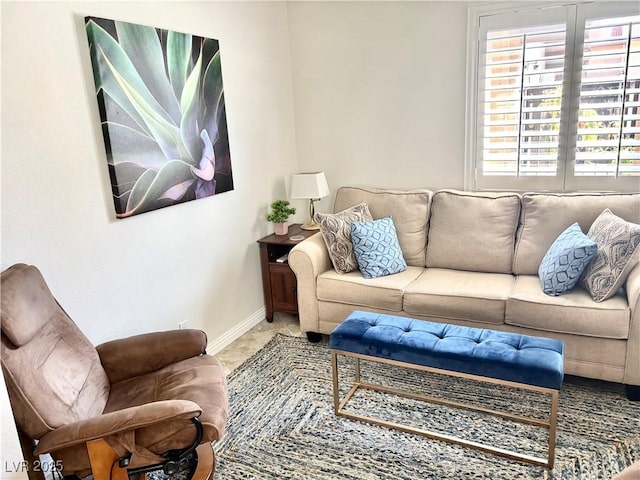 living room with baseboards