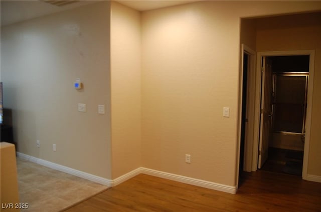 interior space with wood-type flooring