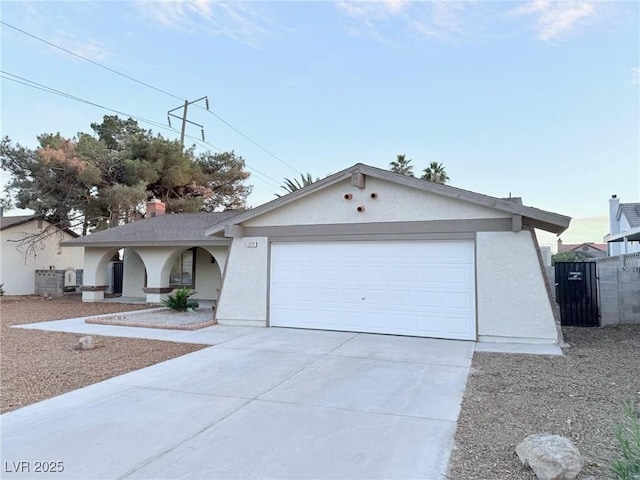 view of front of home featuring a garage