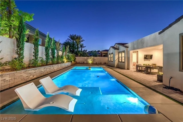 view of pool with a patio area