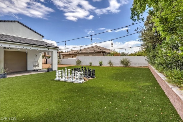 view of yard with a patio