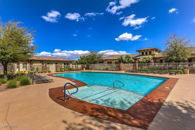 view of pool with a patio