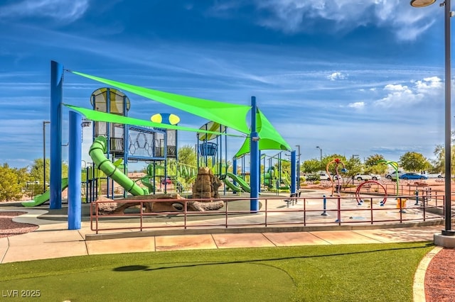 view of play area