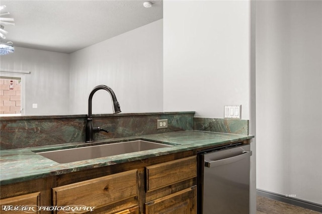 kitchen featuring sink and stainless steel dishwasher