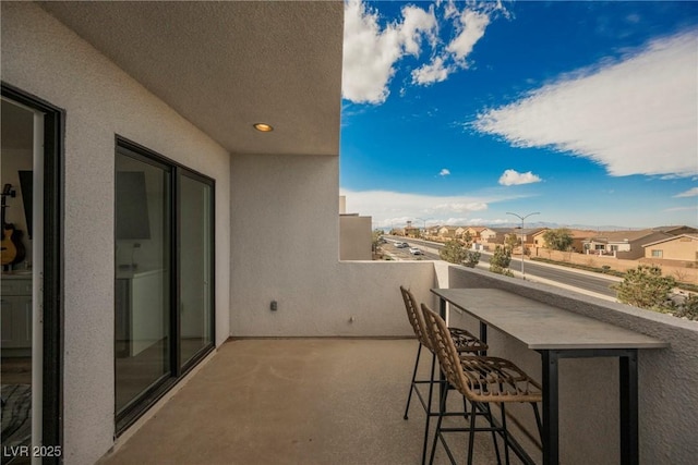 view of balcony