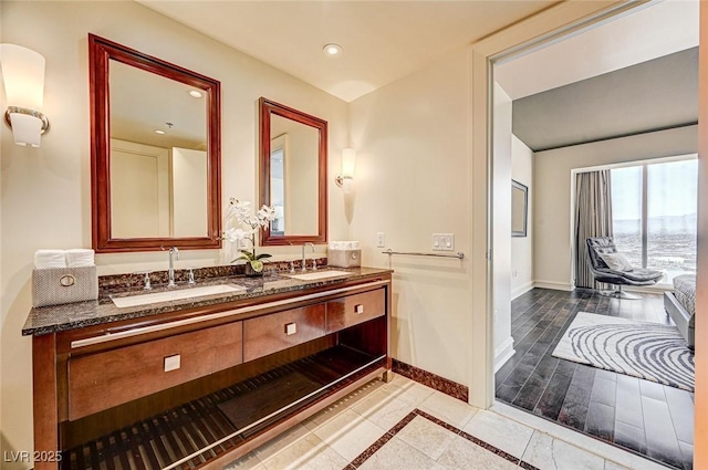 bathroom featuring vanity